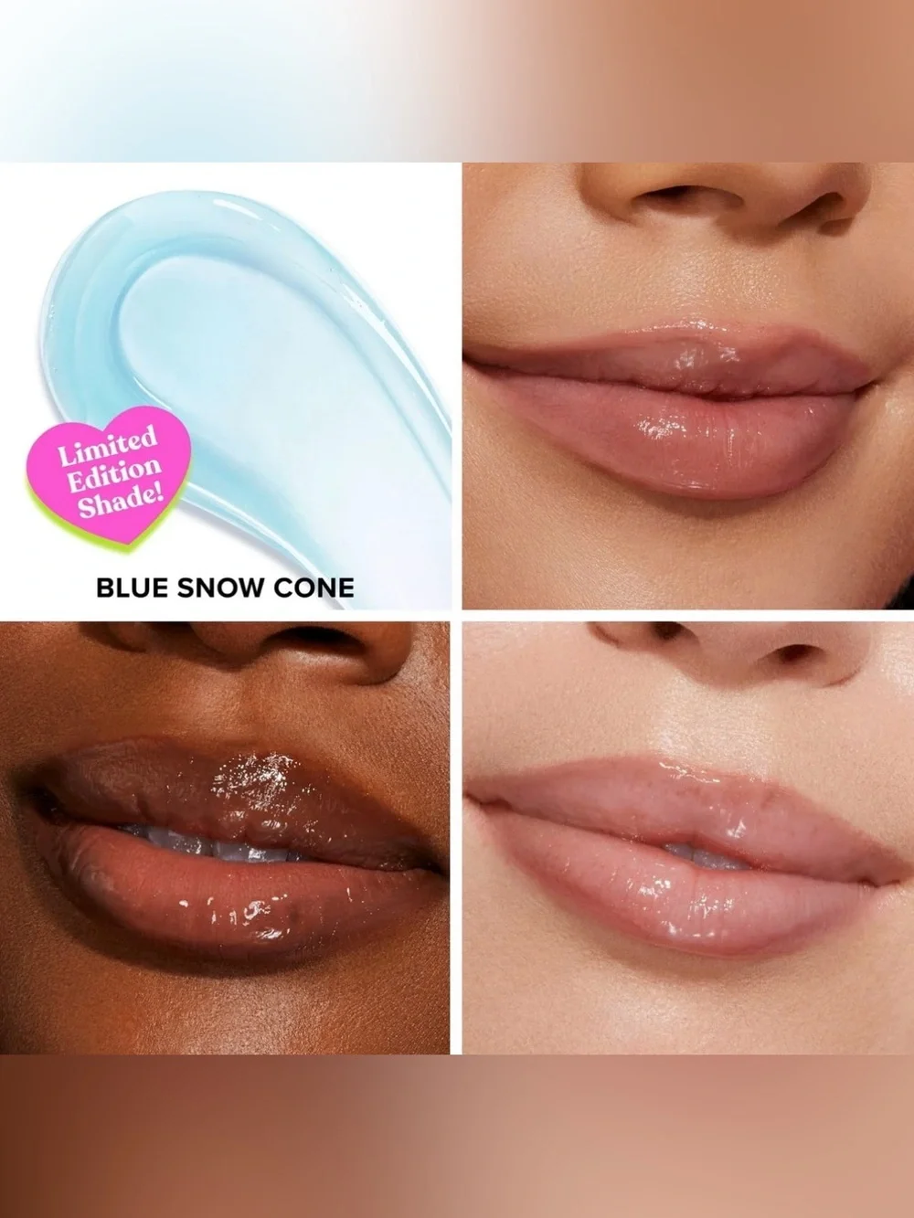 Too Faced Kissing Jelly Twice Upon A Time - Bubble Gum & Blue Snow Cone 💋